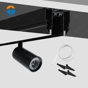 DC220v <span class=keywords><strong>LED</strong></span> lumière sur rail magnétique Stretch Tension tissu Ceil Rail profilé en aluminium Rail magnétique pour plafond <span class=keywords><strong>tendu</strong></span> en russie - Product Image 5