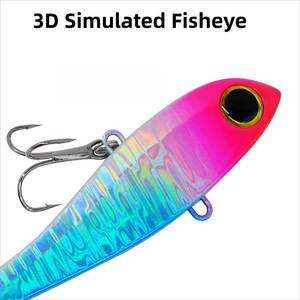 Juego de Señuelos VIB SNEDA de 85 mm y 34 g, Señuelos de Vibración de Columna de Agua Completa, Señuelos Duros de Largo Alcance para Pesca de Lubina - Product Image 3