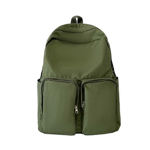 Nylon <b>Backpack</b> 20-37L Softback Zipper Closure Unisex Daily Use <b>School</b> <b>Backpack</b> Lightweight Fashion Panelled Design - Product Image 1