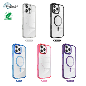 เคสโทรศัพท์อะคริลิกใสกันกระแทกและกันกระแทกสำหรับ iPhone 16 PRO MAX ฝาครอบแม่เหล็กสีสันสดใสสำหรับ iPhone 16 PLUS - Product Image 1