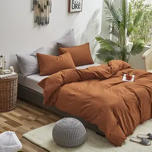2024 Luxury Sheet and Pillowcases Sets Brown Comforter Bedding Modern Bed Cover Bedding Set