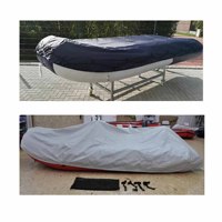 ISURE MARINE Extra Épais 210D Oxford Tissu Bateau Couverture Étanche En Caoutchouc Gonflable Bateau Couverture Anti-Poussière Marine Fournitures