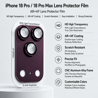 Protector de Lente de Cámara al por Mayor, Cristal Templado 9H, Película Protectora de Lente de Cobertura Total para iPhone 18 Pro Max Compatible