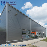 Diseño de Construcción Moderno, Estructura de Panel Sándwich de Acero, Almacén Prefabricado, Nave de Almacenamiento Metálica, Taller Prefabricado, 2 Años de Garantía