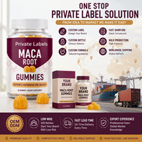Gummies à mâcher en vrac, personnalisables ODM, marque privée, à base de racine de Maca naturelle du Pérou, pour soutenir la santé reproductive, complément alimentaire à base de Maca