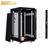Armoire de serveur de centre de données sur pied 22U en acier laminé à froid 600 mm personnalisée 19 pouces pour communications réseau