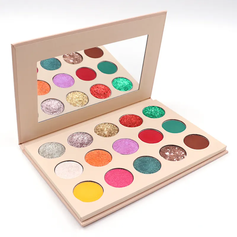 Glitter Eyeshadow Makeup Wholesale Eyeshadow Palette Neutral High Pigment Private Label 15 Colors Eye Shadow Cosmetics