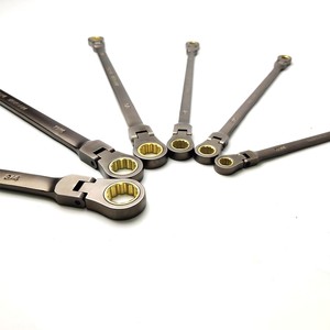 Kết hợp 6 pcs Ratchet cờ lê có thể điều chỉnh Đầu cờ lê cờ lê Bộ kích cỡ khác nhau tự động sửa chữa Matte công cụ Kit - Product Image 5