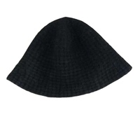 Gorro de lana cálido para mujer, gorro de punto de cubo de invierno sólido con bordado 3D, estampado Digital para viajes de negocios en la playa