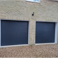 Porte de garage automatique enroulable moderne en acier et alliage d'aluminium coupe-vent de haute qualité, en fibre de verre, très vendue pour les villas résidentielles