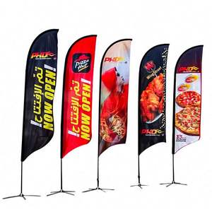 Bandera Personalizada con Impresión Digital, Tipo Pluma, con Asta de Aluminio, Tela Resistente para Publicidad Exterior, Automoción y Agricultura - Product Image 6