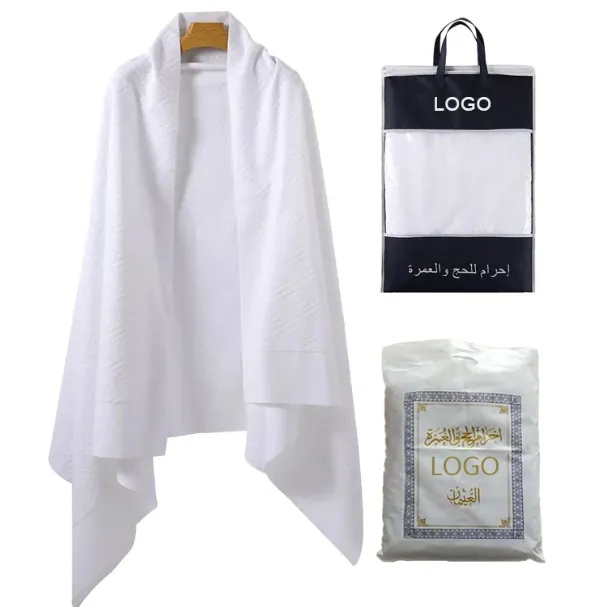 Ihram Hajj 100% Khăn Bông Dành Cho Người Lớn Kích Thước Vải umrah Hajj Khăn Quần Áo Cho Người Hồi Giáo