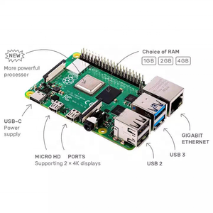 覆盆子皮<span class=keywords><strong>4</strong></span>型号4B BCM2711四核Cortex-A72 1.5GHz 4GB内存双频WIFI支持POE覆盆子皮板版本 - Product Image 5