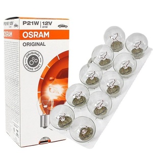 หลอดไฟท้ายรถยนต์ <span class=keywords><strong>OSRAM</strong></span> Germany 7506 12v <span class=keywords><strong>P21W</strong></span> ฮาโลเจน แบบปลายแบน สำหรับไฟเบรก ไฟถอยหลัง - Product Image 4