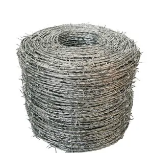 Factory Price High Quality Egypt Galvanized Barbed Wire Plastic Barbed Wire Fence Roll For Garden prison