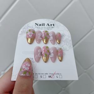 Venta al por Mayor <span class=keywords><strong>de</strong></span> 10 <span class=keywords><strong>Uñas</strong></span> <span class=keywords><strong>Acrílicas</strong></span> Pintadas a Mano, Diseño Cuadrado, Hermoso y Lujoso, Personalizado, 100% Hecho a Mano, <span class=keywords><strong>Uñas</strong></span> Postizas - Product Image 4
