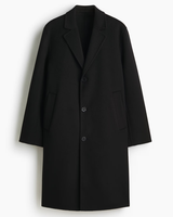 Manteau en laine épaisse pour homme, style classique, coupe ample, col en V, bouton unique, anti-plis, respirant, très vendu