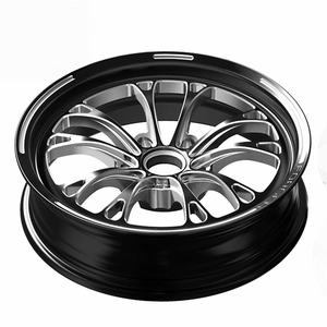 Turio New Custom Drag Racing Forged Aluminum Multi-Spoke Black Skinny Front Rear Beadlock Wheels (15x3.5/17x3.5/15x4/17x4 - Product Image 6