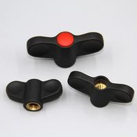 Poignée mécanique en nylon plastique en forme de T à cinq points et sept angles pour portes de meubles de cuisine et de chambre, fenêtres, tiroirs et commodes
