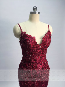 Vestidos sexis de fiesta de talla grande con tirantes finos, Vestidos de Noche, Vestidos de fiesta de graduación con falda extraíble, por encargo, de talla grande, a la moda, para fiesta de graduación - Product Image 2