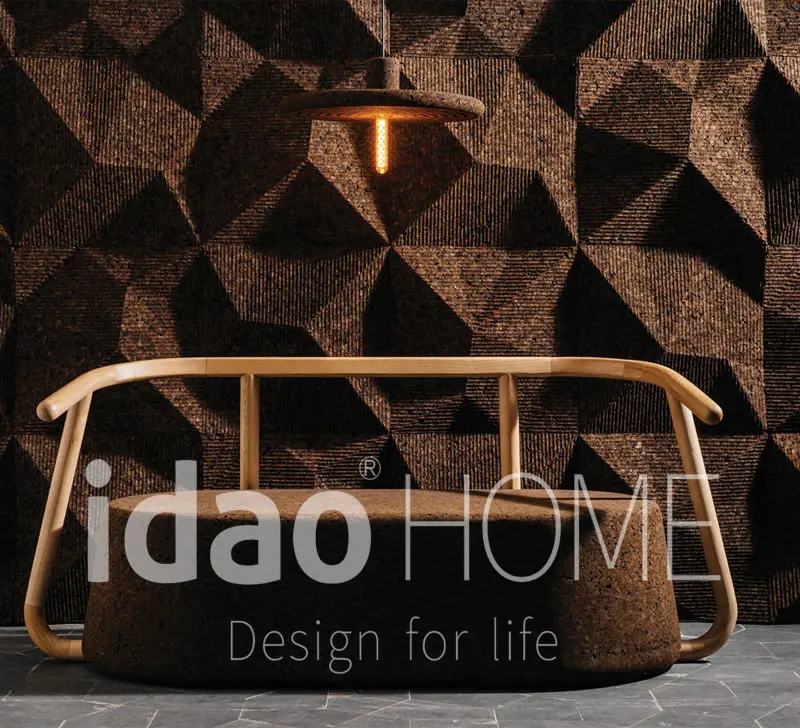 Idao-muebles de marca de diseñador de fábrica, mueble retro de corcho, silla, sofá