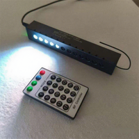 Lumière à fibres optiques LED RGBW à 12 trous contrôlée par application, lumière colorée RGBW, moteur de lumière à fibres optiques pour voiture, maison, ciel étoilé