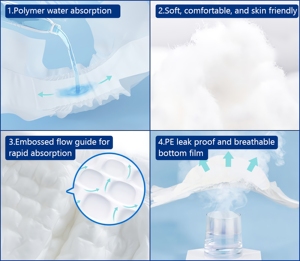 Campioni gratuiti Insoftb Ultra Soft Panales Desechables Para Adultos Comfort Panales Para Adultos Low MOQ adulto Pull up pannolino - Product Image 4