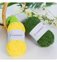 Yarncrafts Chunky Polyester Crochet Blankets Baby Soft Fluffy Chenille Yarn for Hand Knitting Scarf