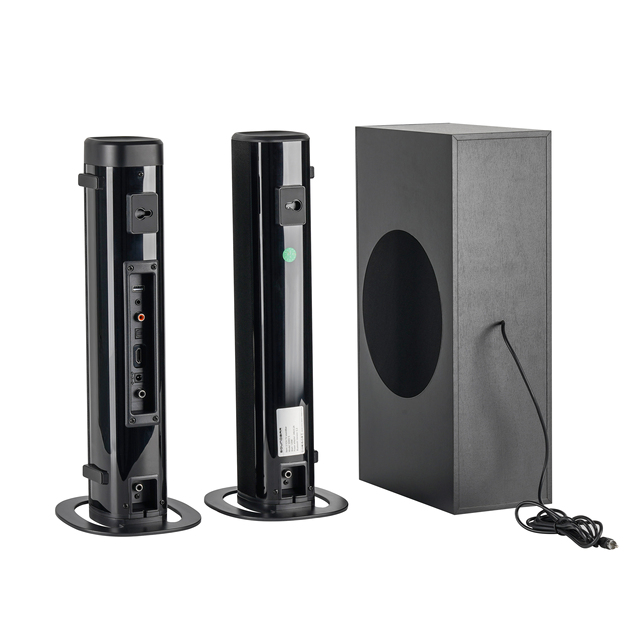 Home Theater Wireless Soundbar with 120W Subwoofer Speaker Home Theater System Soundbar With USB/AUX/ARC/Optical Functions