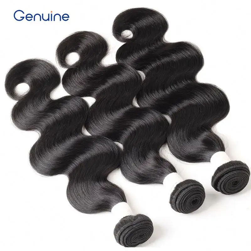 Cheap Natural Black Long Hair Body Wave 100% Raw Brazilian Indian Virgin Human Hair Extension Weaving Hair Bundles