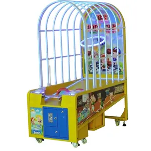 Coin Operated Kids Rainbow Basketball Arcade Game Machine Basketball Shooting Games One Player