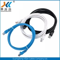 Cordon de raccordement UTP Cat6 OEM à 8 conducteurs en cuivre/CCA torsadés pour équipement de communication