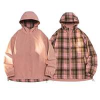 Veste à capuche réversible pour homme, blousons bombardiers décontractés, coupe-vent réversible d'extérieur, d'automne et d'hiver, manteaux élégants