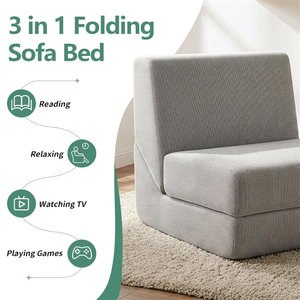 Sofá Futón Moderno para Piso, Sofá Cama Convertible, Silla Plegable, Sofá Cama para Sala de Estar, Oficina en Casa - Product Image 3