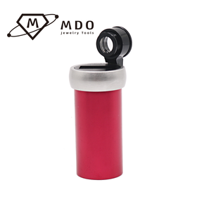 Mini Lente d'Ingrandimento a Forma di Coppa <span class=keywords><strong>in</strong></span> Metallo per Diamanti, <span class=keywords><strong>con</strong></span> Specchio e Inscrizione Laser GIA, Ingrandimento 10X per Diamanti - Product Image 3