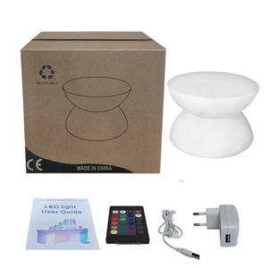 <span class=keywords><strong>Table</strong></span> basse moderne à LED en plastique PE, 16 couleurs changeantes, <span class=keywords><strong>table</strong></span> ronde lumineuse pour la maison, la terrasse, le jardin, le bar, le salon - Product Image 6