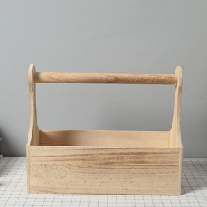 Cesta de almacenamiento de madera para maleta, cesta de fruta para sala de estar, para aperitivos, hogar - Product Image 4