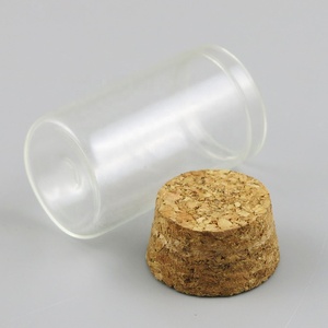 Kostenloses Muster 15ml 20ml 25ml 30ml 35ml 40ml <span class=keywords><strong>50ml</strong></span> 60ml Klares Reagenzglas aus Glas mit Flachem Boden und Korkstopfen für Warenverpackungen - Product Image 3