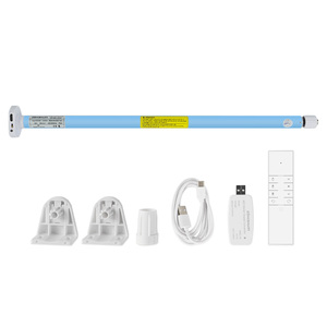 Motor Tubular Inteligente <span class=keywords><strong>Zemismart</strong></span> <span class=keywords><strong>Tuya</strong></span> WiFi de 16 mm para Persianas Enrollables, con Batería Integrada y Carga Tipo C, para Tubos de 17 mm, 20 mm, 25 mm y 28 mm - Product Image 1