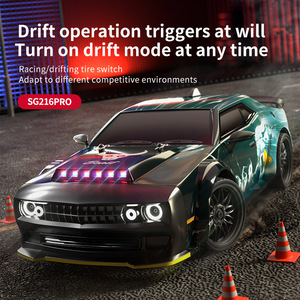 SG216 1:16 <span class=keywords><strong>Dodge</strong></span> Challenger Auto RC da Drift Brushless ad Alta Velocità - Giocattolo da Corsa Fuoristrada 4WD con Telaio e Caricabatterie, Portata 80-100m - Product Image 4