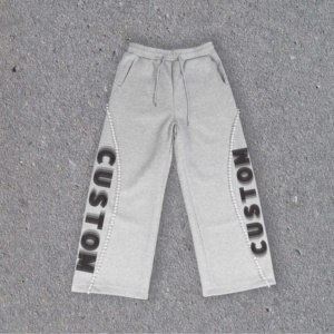 Ensemble survêtement homme personnalisé OEM en coton lourd 2 pièces Pantalons de survêtement et sweats à capuche Ensemble de jogging - Product Image 4