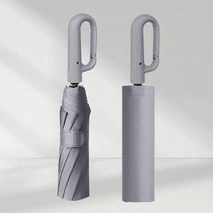 Outdoor Satisfaction Guarantee Promotional Automatic Wedding Umbrella 3-Fold Design Bag <b>Hook</b> Customizable Color Material Modern - Product Image 5