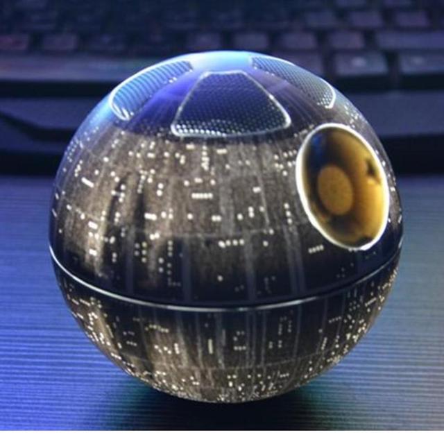 New 360 Rotating Original New Magnetic Levitating Floating Death Star bluetooth Speaker for Cellphone