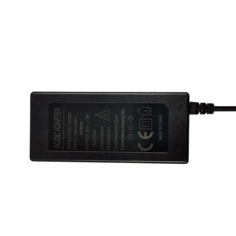 CCTV 카메라용 AC/DC 12V 5A 전원 어댑터 12 볼트 5Amp 60W 어댑터 데스크탑 스위치 공급 장치