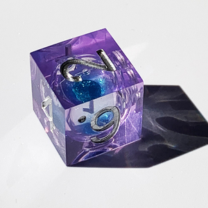 Món quà tốt nhất màu xanh chất lỏng lõi xúc xắc handmade nhựa thiết lập cho DND trò chơi và trò chơi RPG - Product Image 3