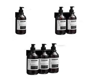 Dispenser Triplo da <span class=keywords><strong>Doccia</strong></span> per Hotel da 500ml di Grande Successo, Dispenser per <span class=keywords><strong>Shampoo</strong></span> e Balsamo con Supporto a Parete in <span class=keywords><strong>Acciaio</strong></span> Inossidabile - Product Image 1