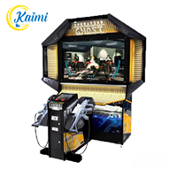 Machine de jeu d'arcade de tir au pistolet simulateur de fantôme KAIMI à monnayeur 55 pouces |   Plastic English Certifié CE 2 Joueurs