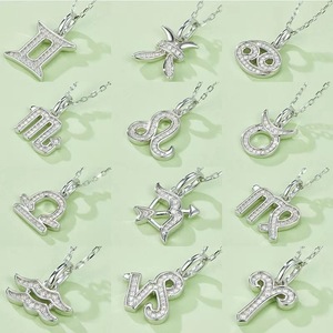 Collares con Signos del Zodiaco en Oferta, Juego de 12 Diseños de Constelaciones, Cadena Ajustable, Collares de Moissanita para <span class=keywords><strong>Mujer</strong></span> - Product Image 5