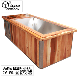 Nouvelle baignoire de glace en <span class=keywords><strong>bois</strong></span> extérieure durable moderne 1-2 personnes <span class=keywords><strong>piscine</strong></span> à température maintenue pour la récupération de remise en forme douche à froid - Product Image 6