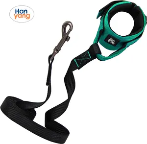 HanYang OEM Custom Soft Mesh Neoprene Easy Fit cinturino da polso guinzaglio sportivo comodo guinzaglio per cani da compagnia a mani libere con elastico